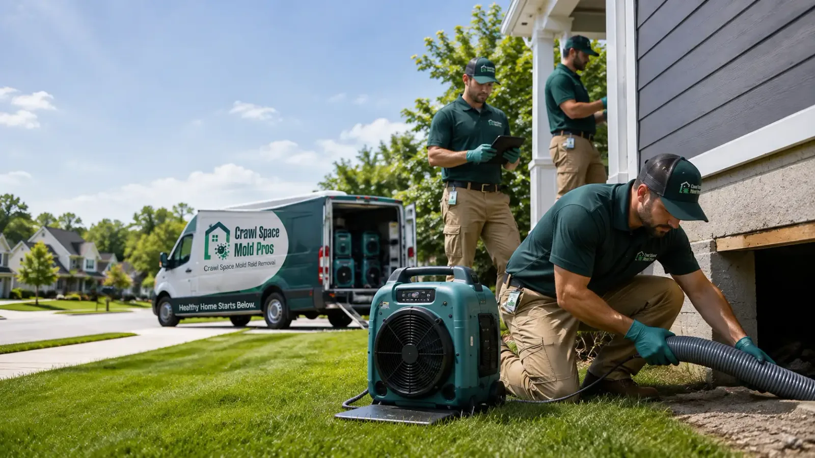 Crawl Space Mold Removal in Holly, MI